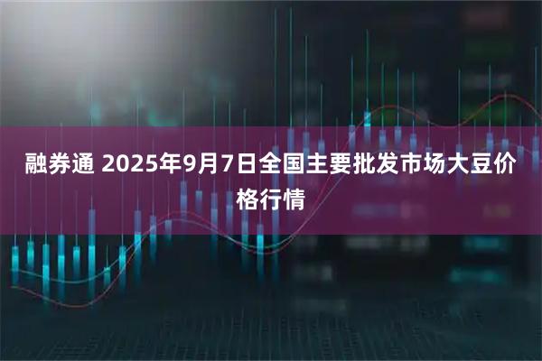 融券通 2025年9月7日全国主要批发市场大豆价格行情