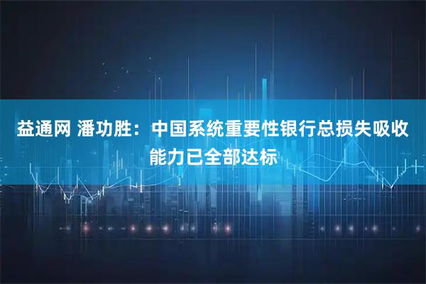 益通网 潘功胜：中国系统重要性银行总损失吸收能力已全部达标