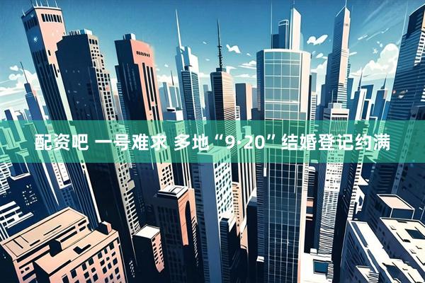 配资吧 一号难求 多地“9·20”结婚登记约满