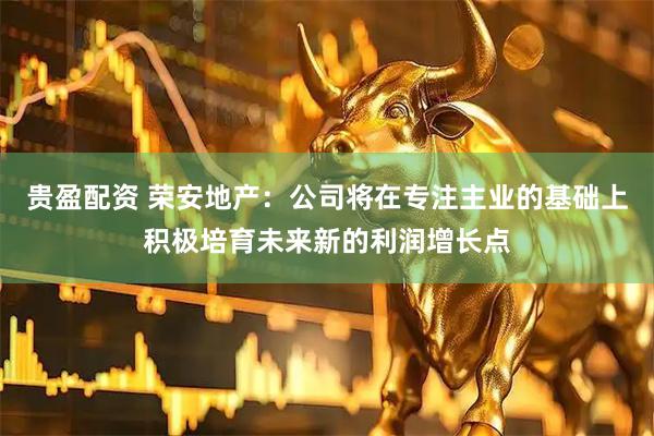 贵盈配资 荣安地产：公司将在专注主业的基础上积极培育未来新的利润增长点